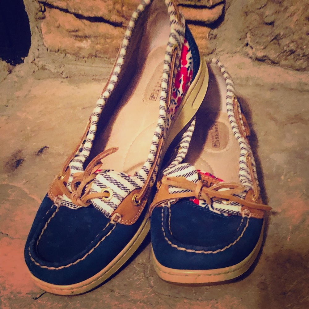 Sperry Floral Slip-On Boat Shoes